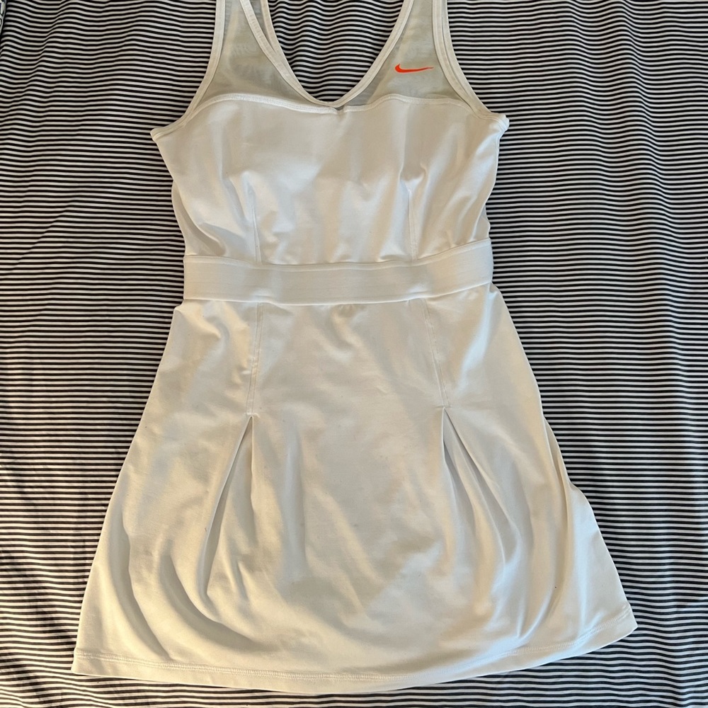 White Nike tennis dress with Mesh top detail